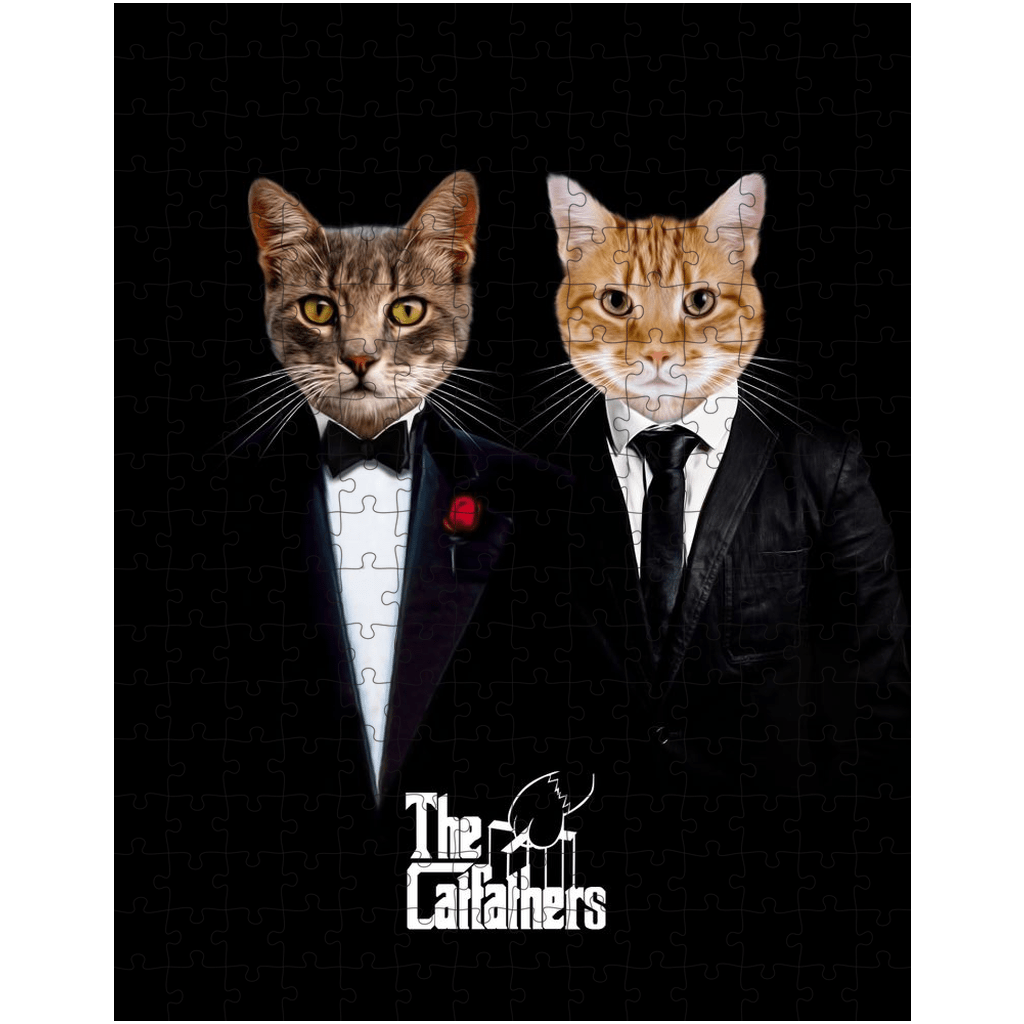 Puzzle personalizado de 2 mascotas &#39;The Catfathers&#39;