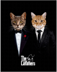 Puzzle personalizado de 2 mascotas 'The Catfathers'