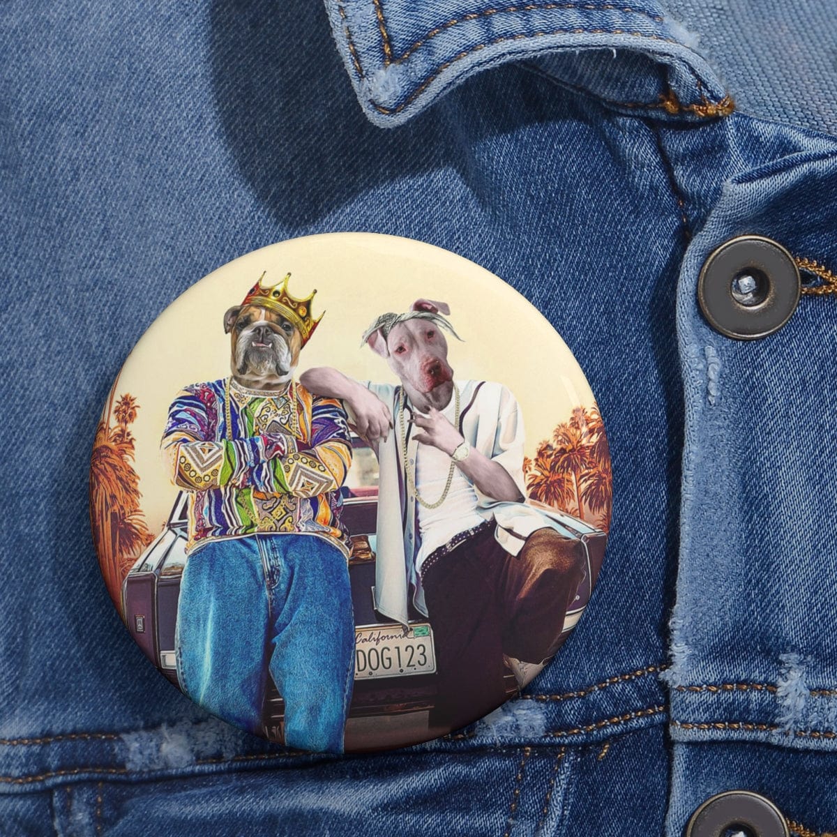 2Paw and Notorious D.O.G. California Edition Custom Pin 2 Pet