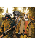 'The Hunters' Personalized 3 Pet Standing Canvas