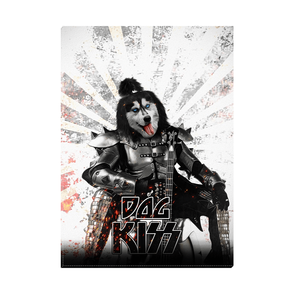 &#39;Kiss Doggo&#39; Personalized Pet Standing Canvas