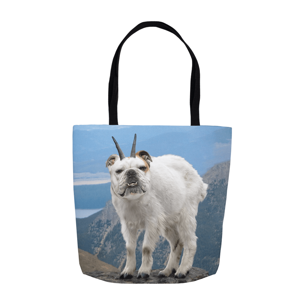 &#39;Mountain Goat&#39; Personalized Tote Bag