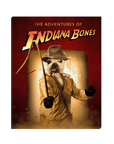 'The Indiana Bones' Personalized Pet Canvas