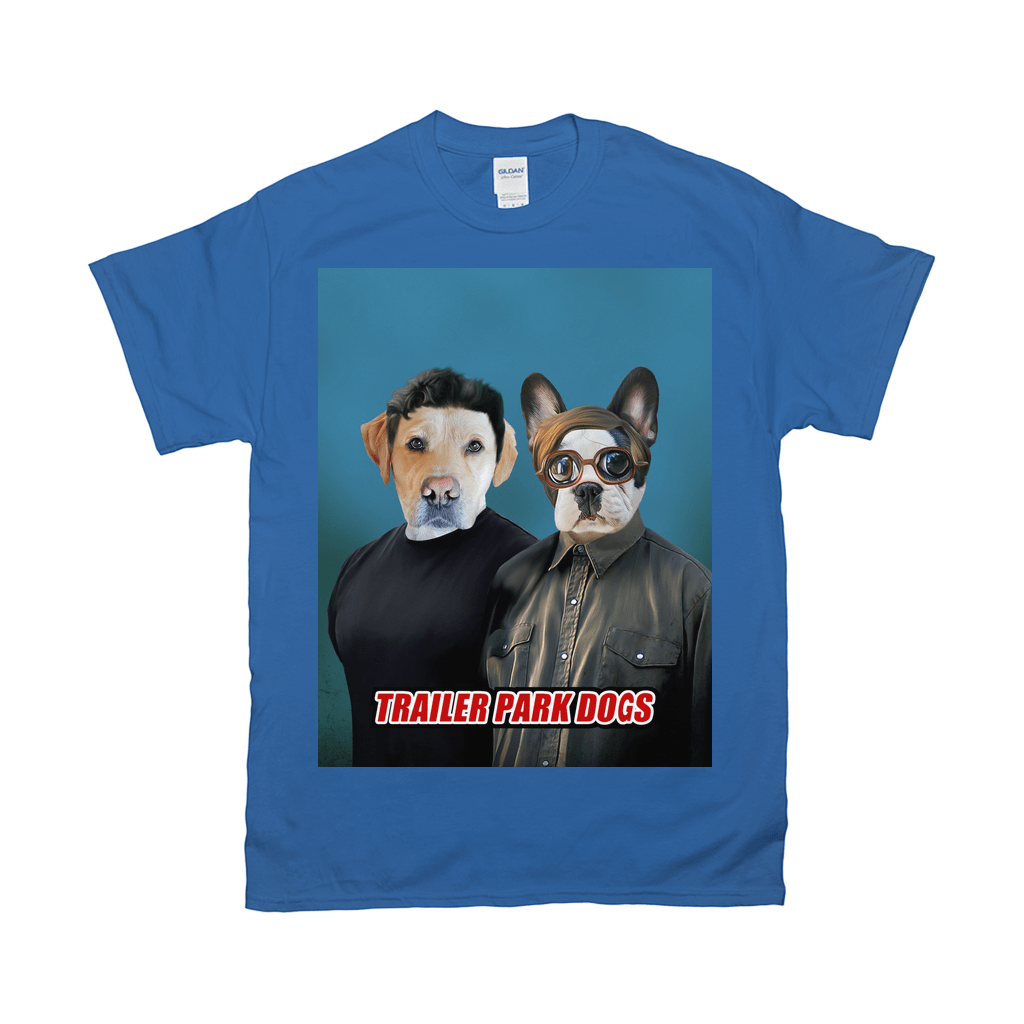 &#39;Trailer Park Dogs 1&#39; Camiseta personalizada para 2 mascotas