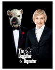 Póster personalizado de mascota/humano 'The Dogfather &amp; Dogmother'