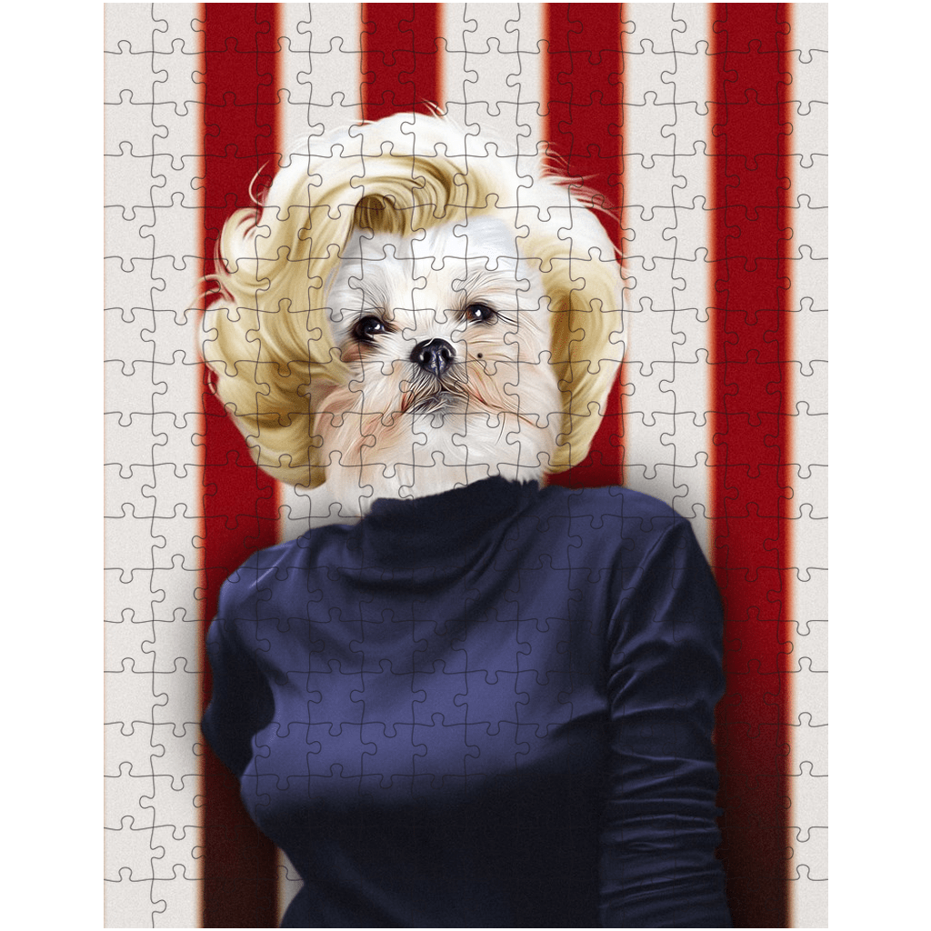 Rompecabezas personalizado para mascotas &#39;Marilyn Monpaw&#39;