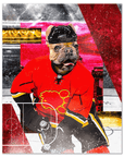 'Calgary Doggos Hockey' Personalized Pet Poster