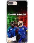 'Italy Doggos' Funda personalizada para teléfono con 2 mascotas