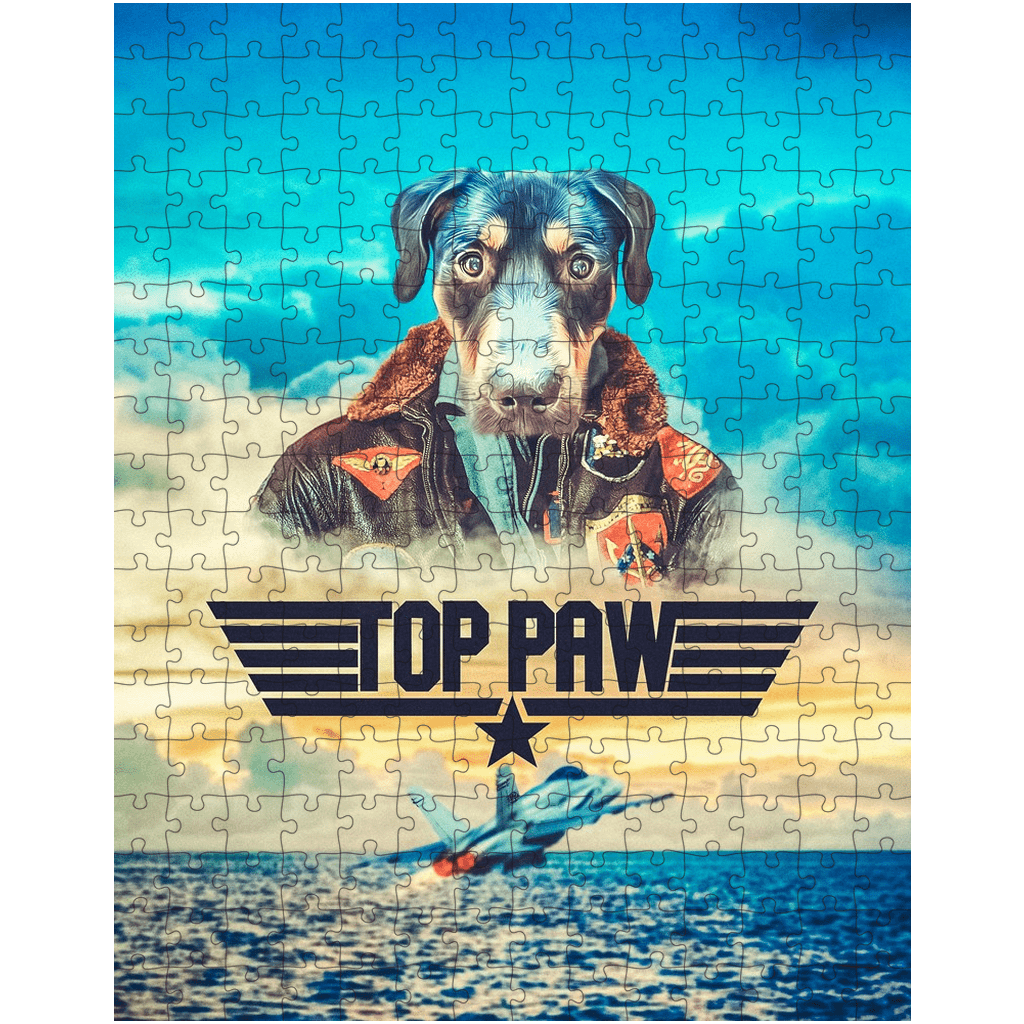 Rompecabezas personalizado para mascotas &#39;Top Paw&#39;