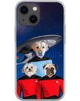 'Doggo-Trek' Personalized 3 Pet Phone Case