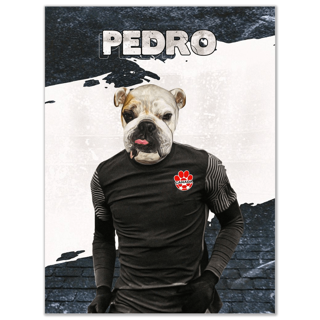 &#39;Canada Doggos Soccer&#39; Personalized Pet Poster