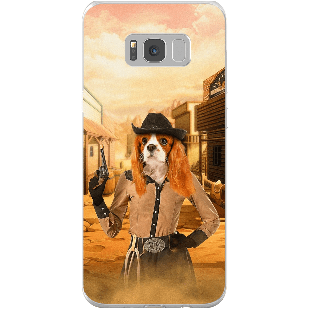 &#39;The Cowgirl&#39; Personalized Phone Case