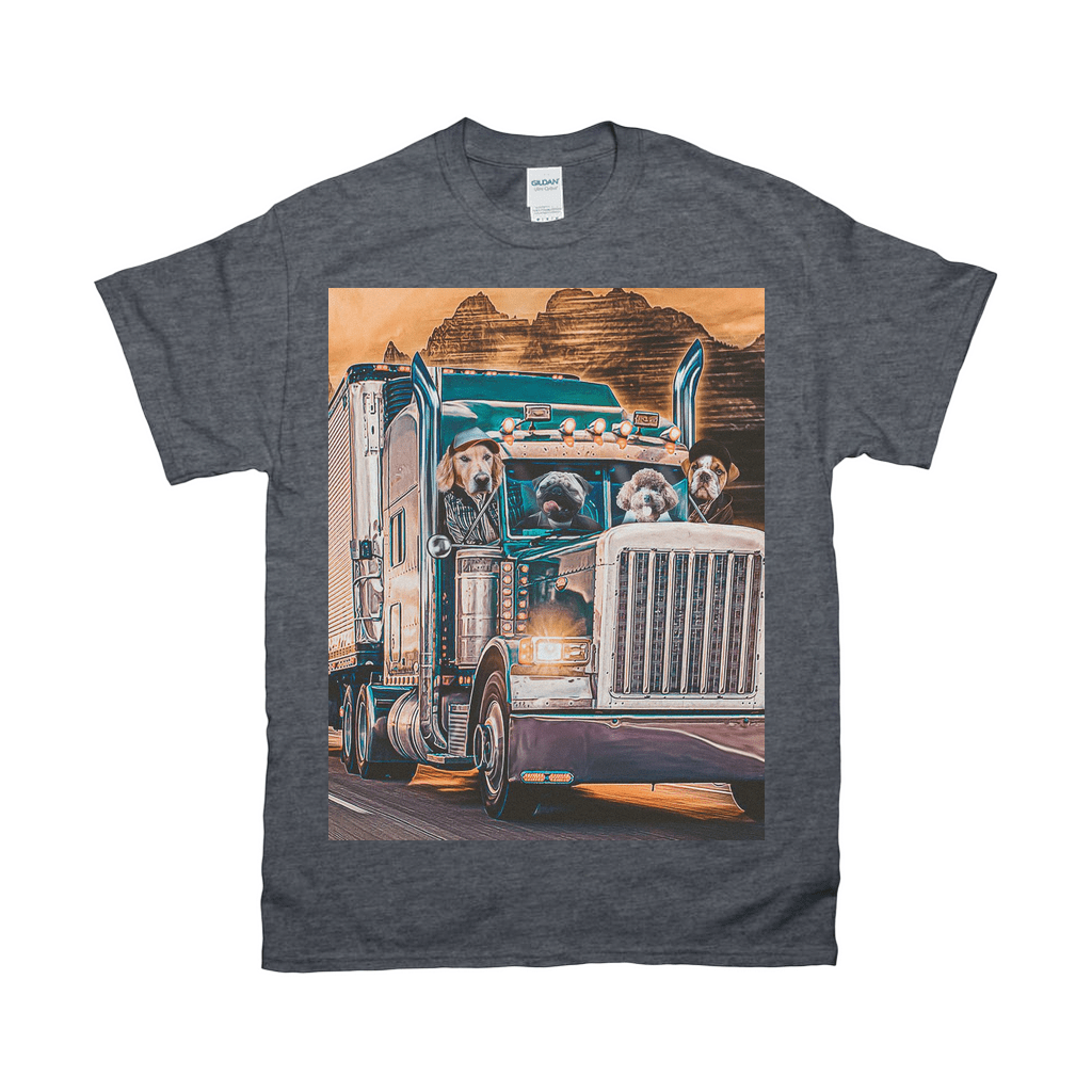 &#39;The Truckers&#39; Personalized 4 Pet T-Shirt