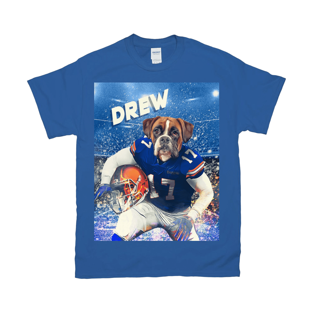 &#39;Florida Doggos College Football&#39; Personalized Pet T-Shirt