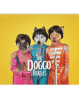 Manta personalizada para 3 mascotas 'The Doggo Beatles'