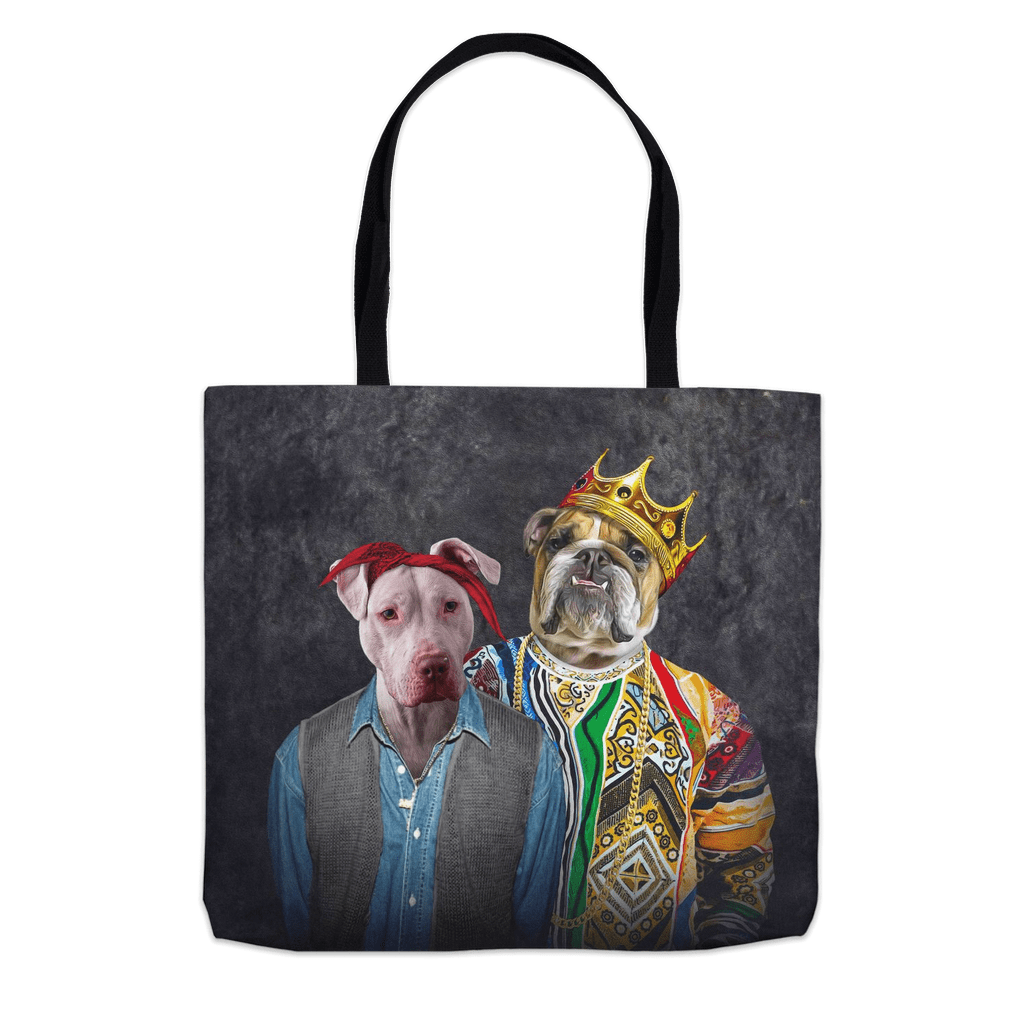 '2Paw And Notorious D.O.G.' Personalized 2 Pet Tote Bag