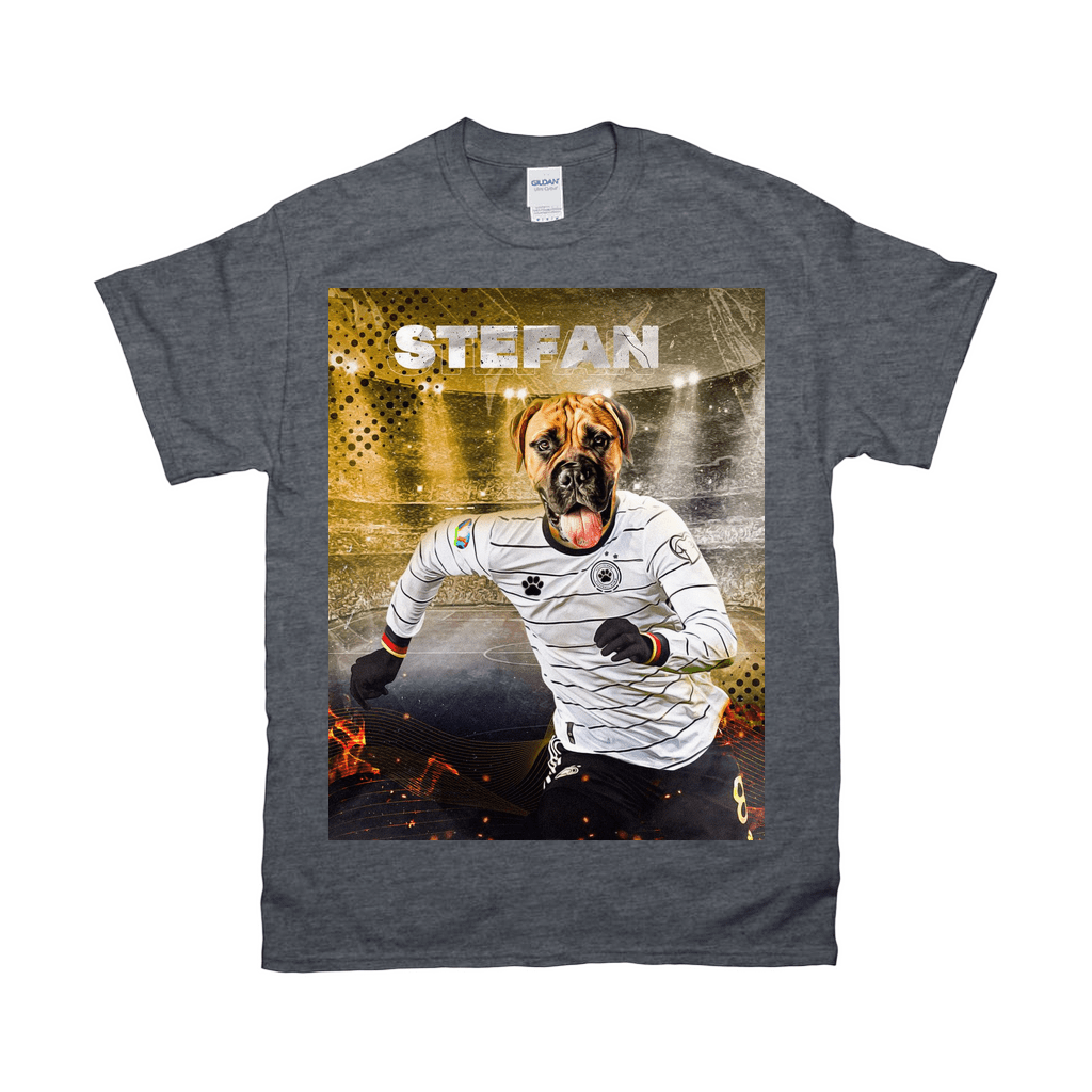Camiseta personalizada para mascotas &#39;Alemania Doggos Soccer&#39;