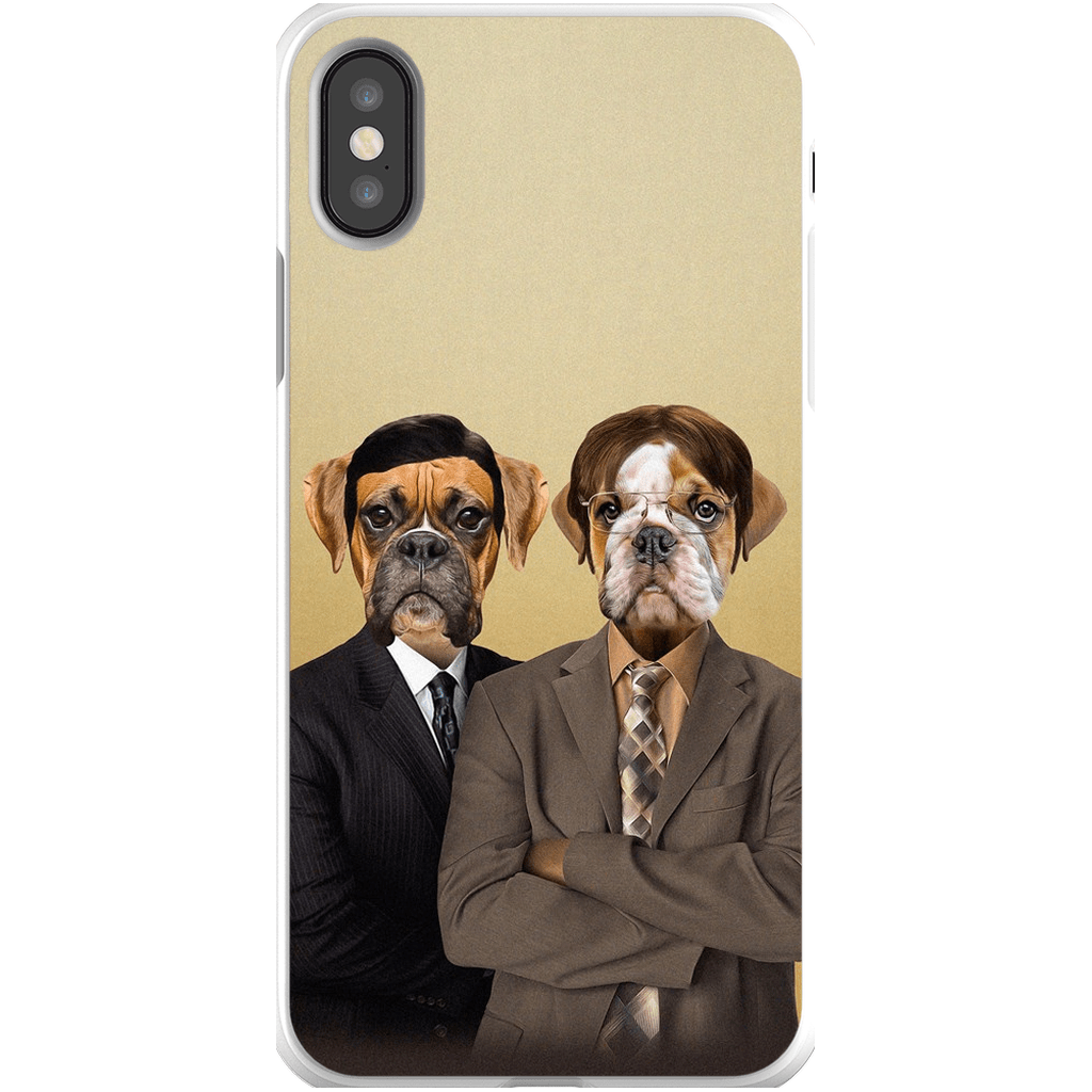 &#39;The Woofice&#39; Personalized 2 Pet Phone Case
