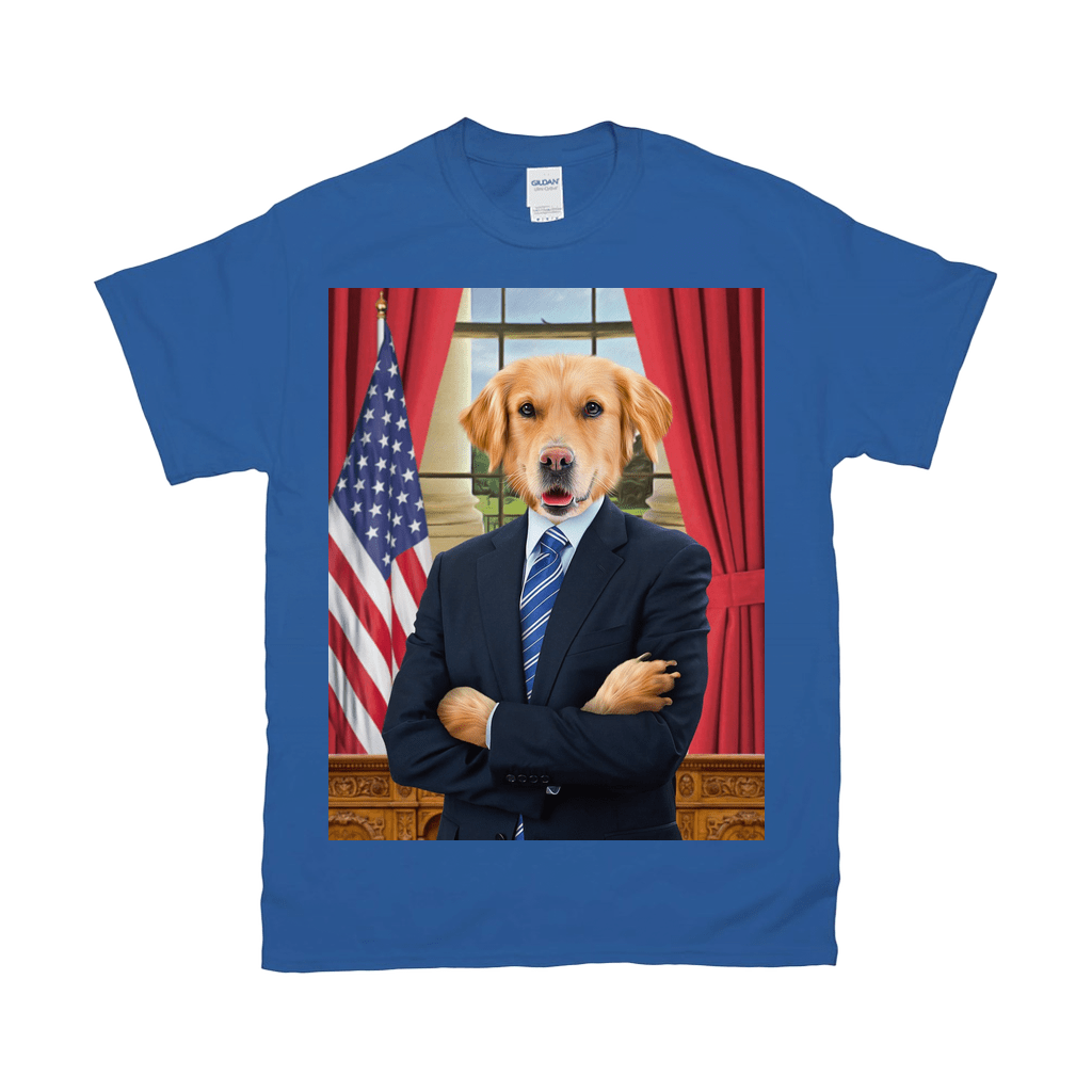 &#39;The President&#39; Personalized Pet T-Shirt