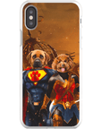 'Superdog & Wonder Doggette' Personalized 2 Pet Phone Case