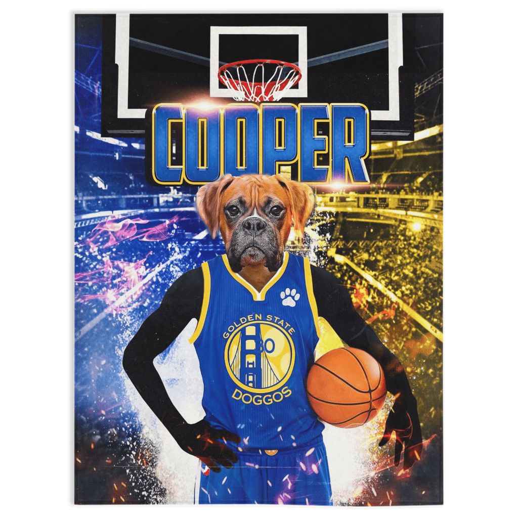 &#39;Golden State Doggos&#39; Personalized Pet Blanket