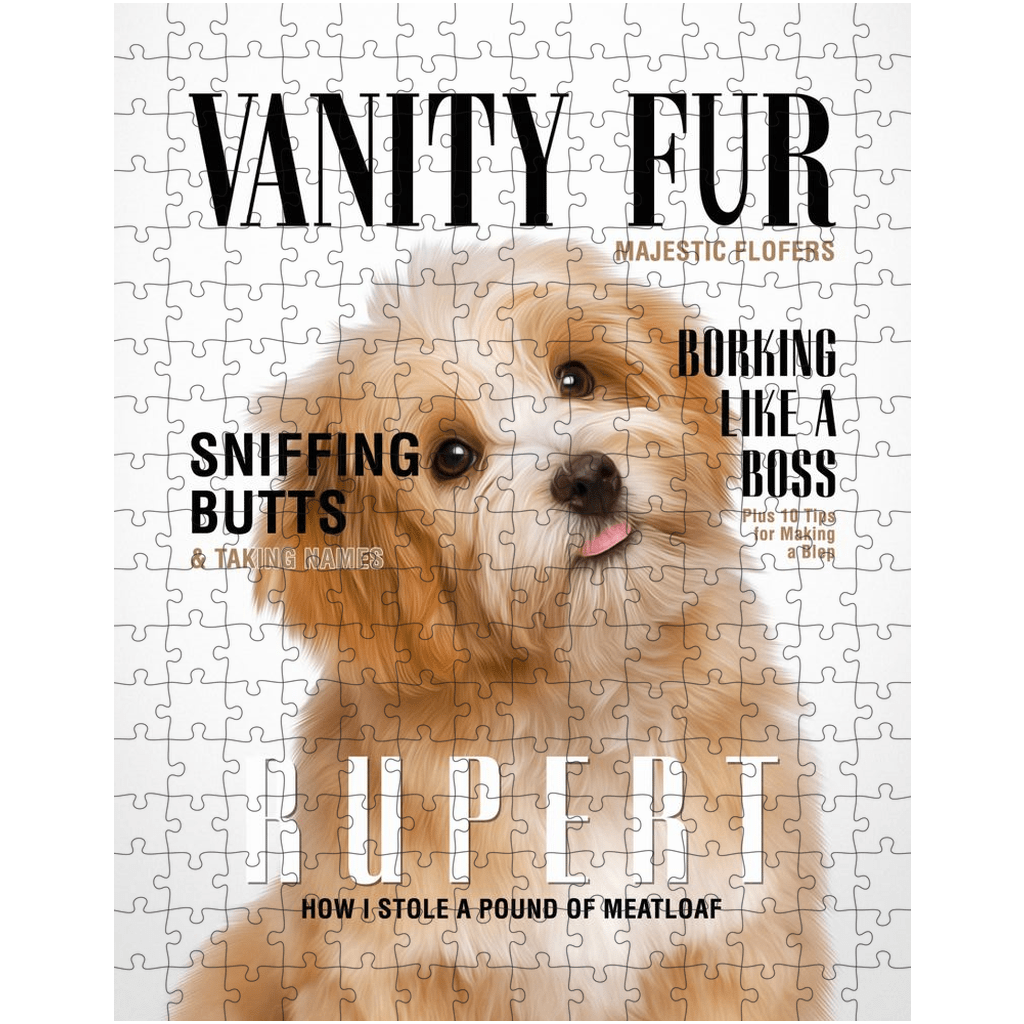 &#39;Vanity Fur&#39; Personalized Pet Puzzle