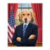 'The President' Personalized Pet Standing Canvas