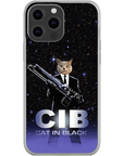 'Cat in Black' Personalized Phone Case