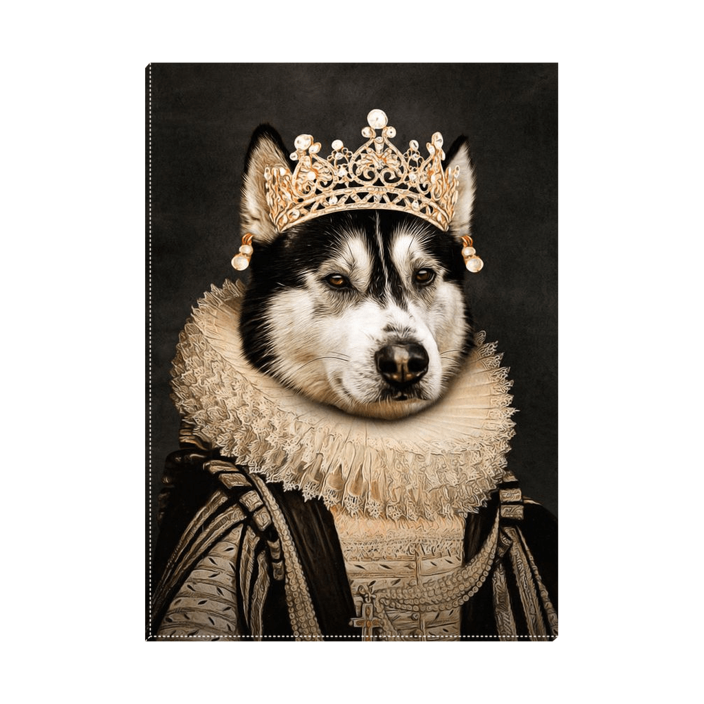 &#39;The Lady of Pearls&#39; Personalized Pet Standing Canvas