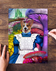 'Alice in Doggoland' Personalized Pet Puzzle