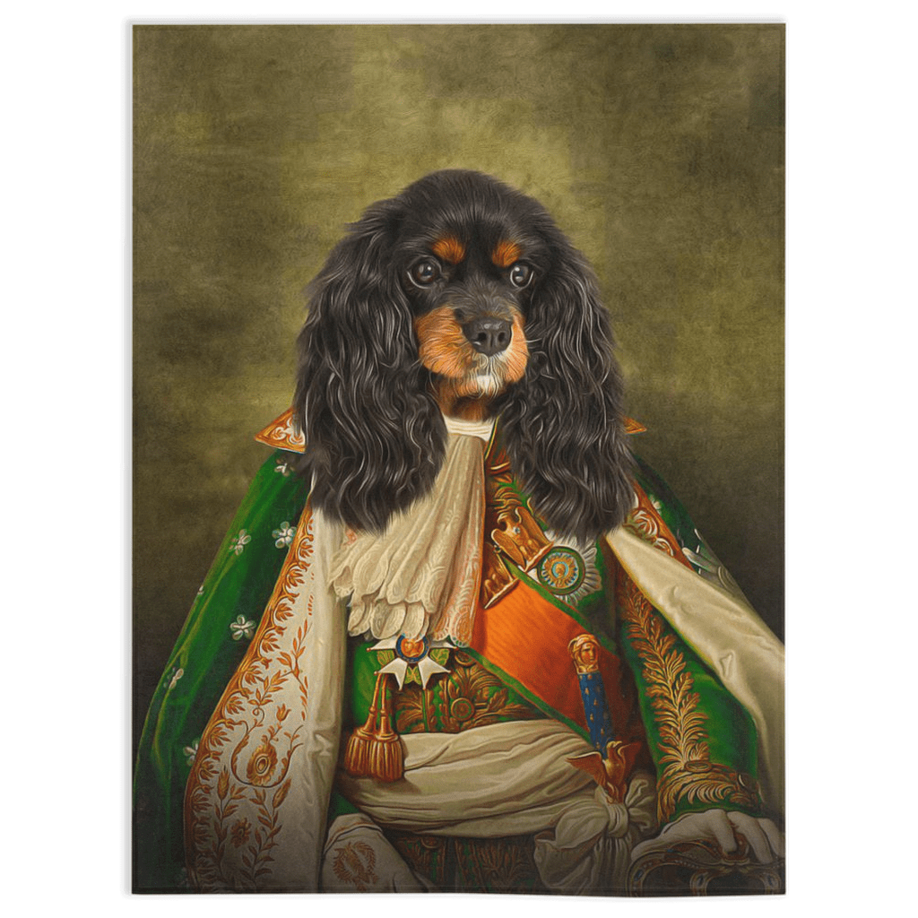 Manta personalizada para mascotas &#39;Príncipe Doggenheim&#39; 