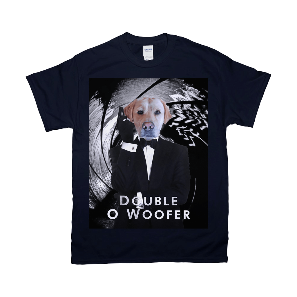 &#39;Double O Woofer&#39; Personalized Pet T-Shirt