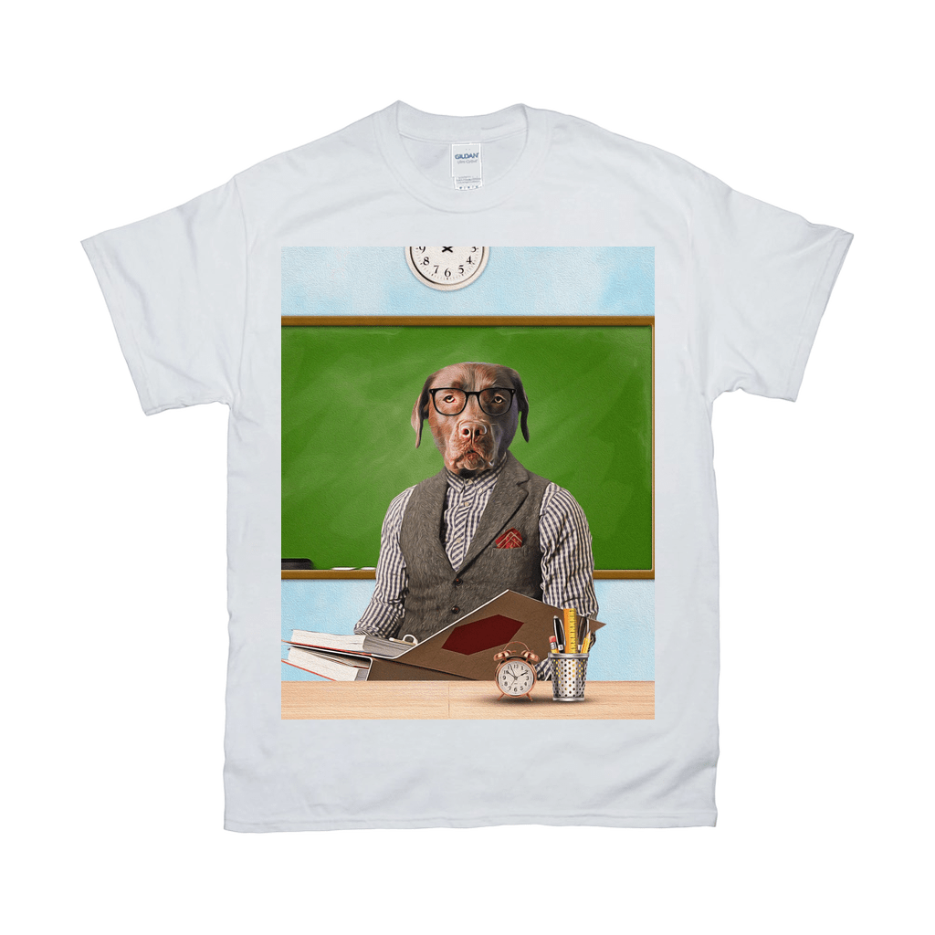 &#39;The Teacher&#39; Personalized Pet T-Shirt