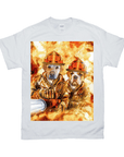 'The Firefighters' Personalized 2 Pet T-Shirt