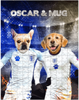 Rompecabezas personalizado de 2 mascotas 'England Doggos'