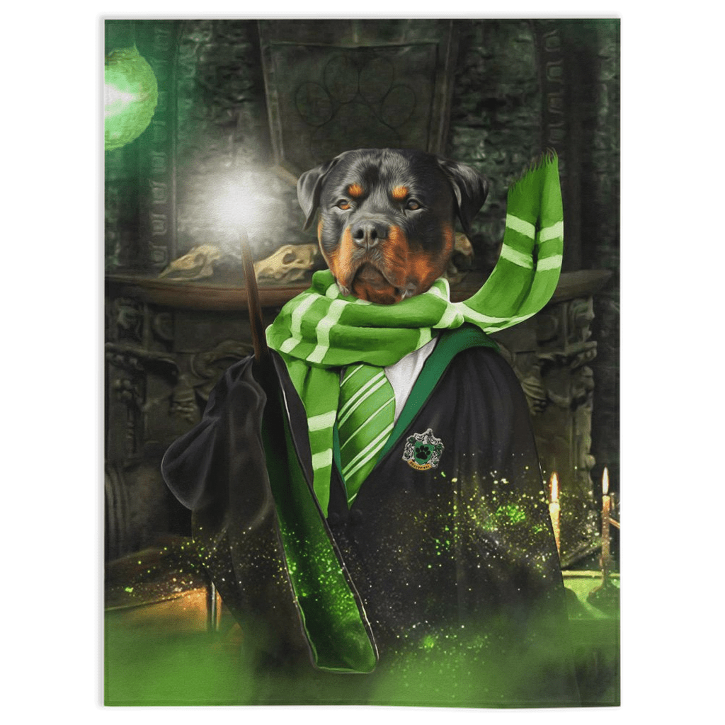 Manta personalizada para mascotas &#39;Harry Dogger (Slytherawr)&#39; 