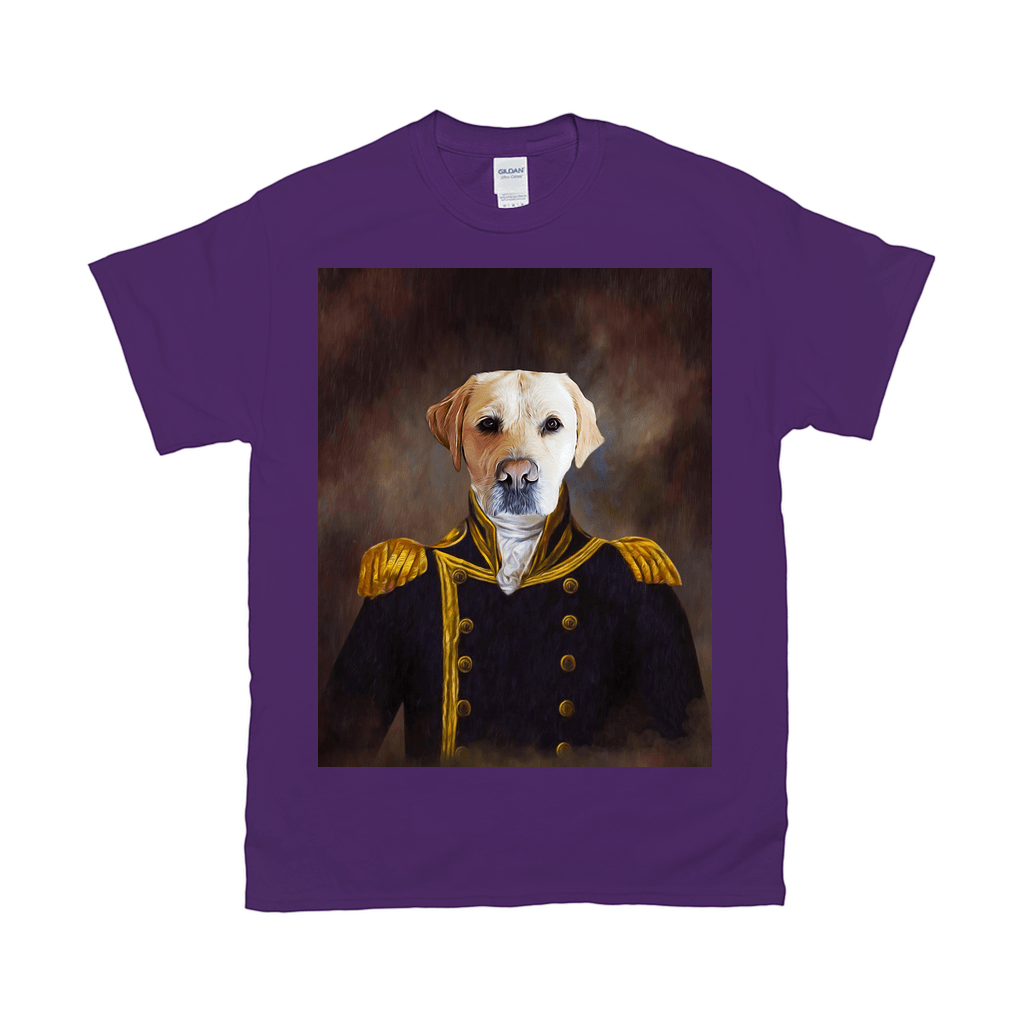 &#39;The Captain&#39; Personalized Pet T-Shirt