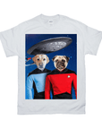 Camiseta personalizada para 2 mascotas 'Doggo-Trek' 