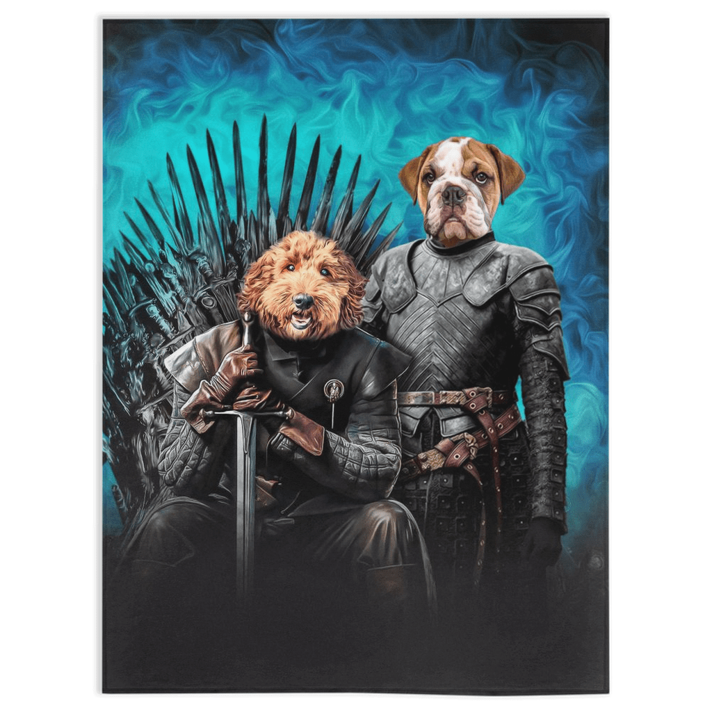 &#39;Game of Bones&#39; Personalized 2 Pet Blankets