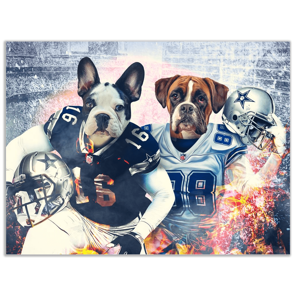 &#39;Dallas Doggos&#39; Personalized 2 Pet Poster