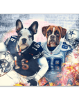 'Dallas Doggos' Personalized 2 Pet Poster