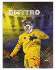 Manta personalizada para mascotas 'Ucrania Doggos Euro Football'