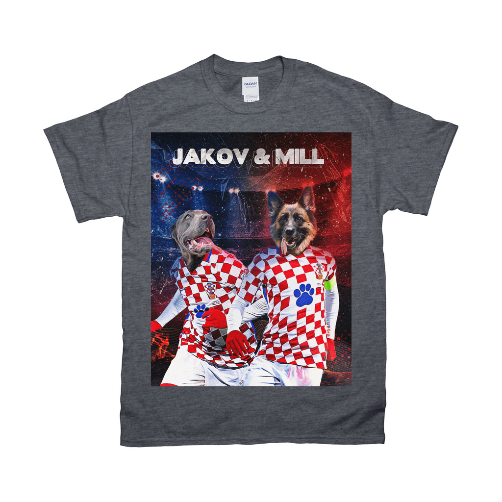 &#39;Croatia Doggos&#39; Personalized 2 Pet T-Shirt