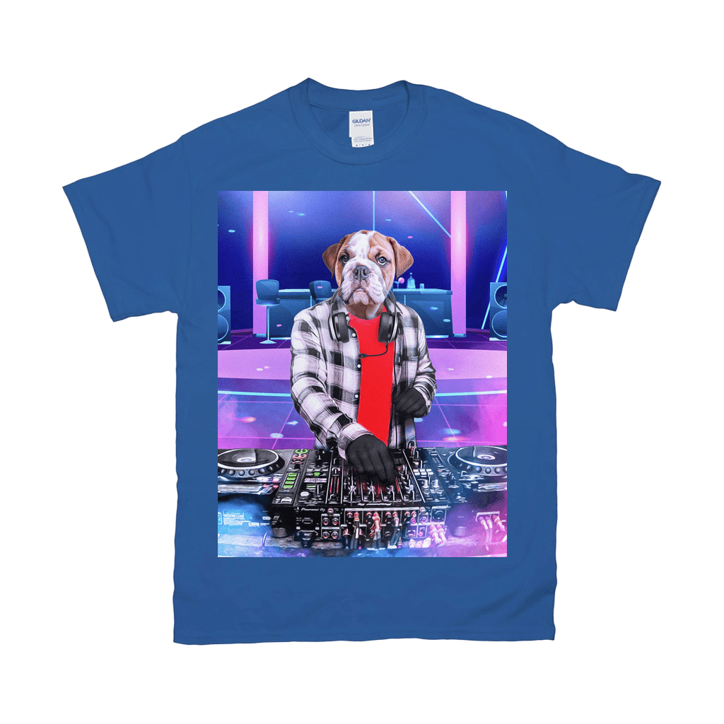 &#39;The Male DJ&#39; Personalized Pet T-Shirt