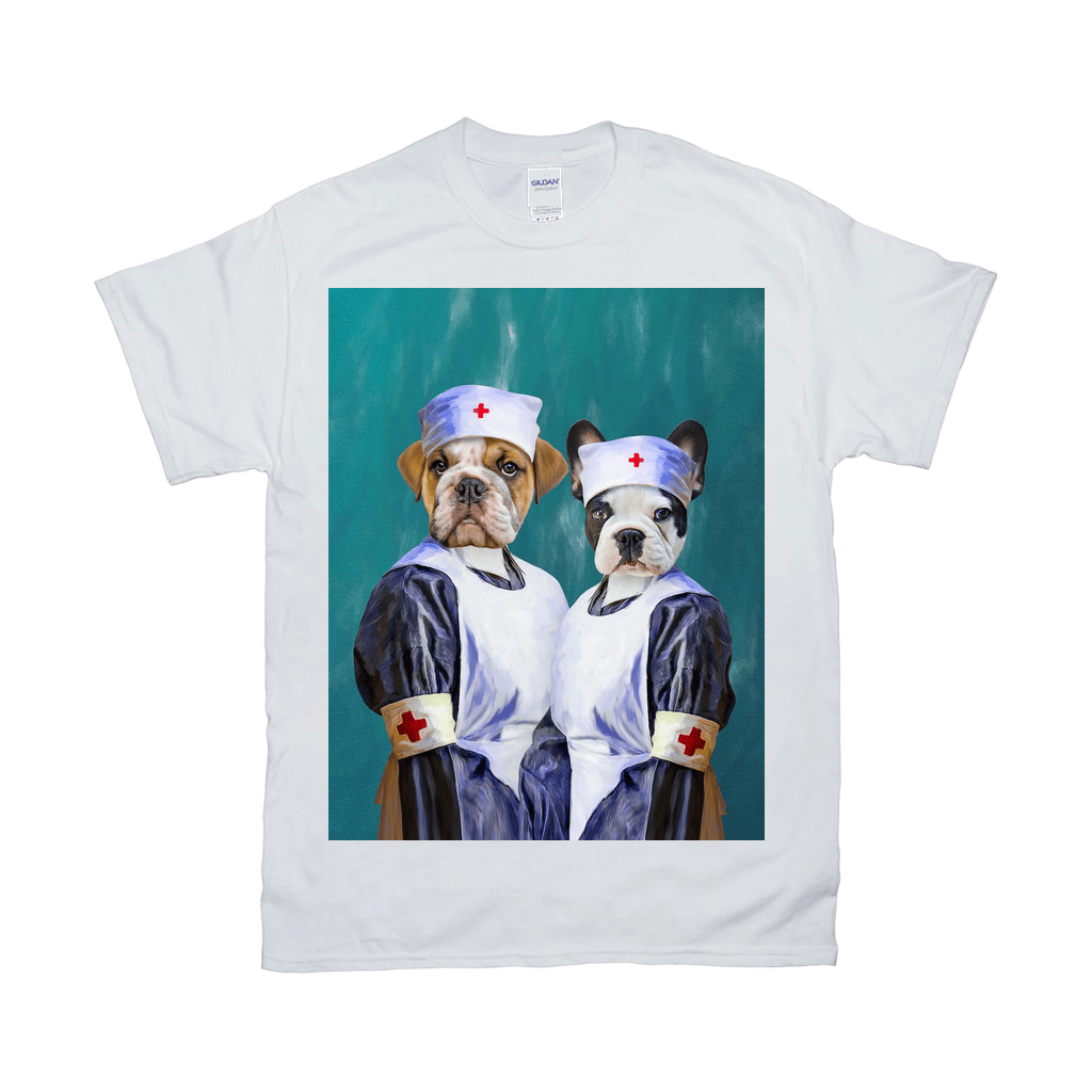 Camiseta personalizada con 2 mascotas &#39;Las Enfermeras&#39; 