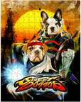 'Street Doggos 2' Puzzle personalizado de 2 mascotas