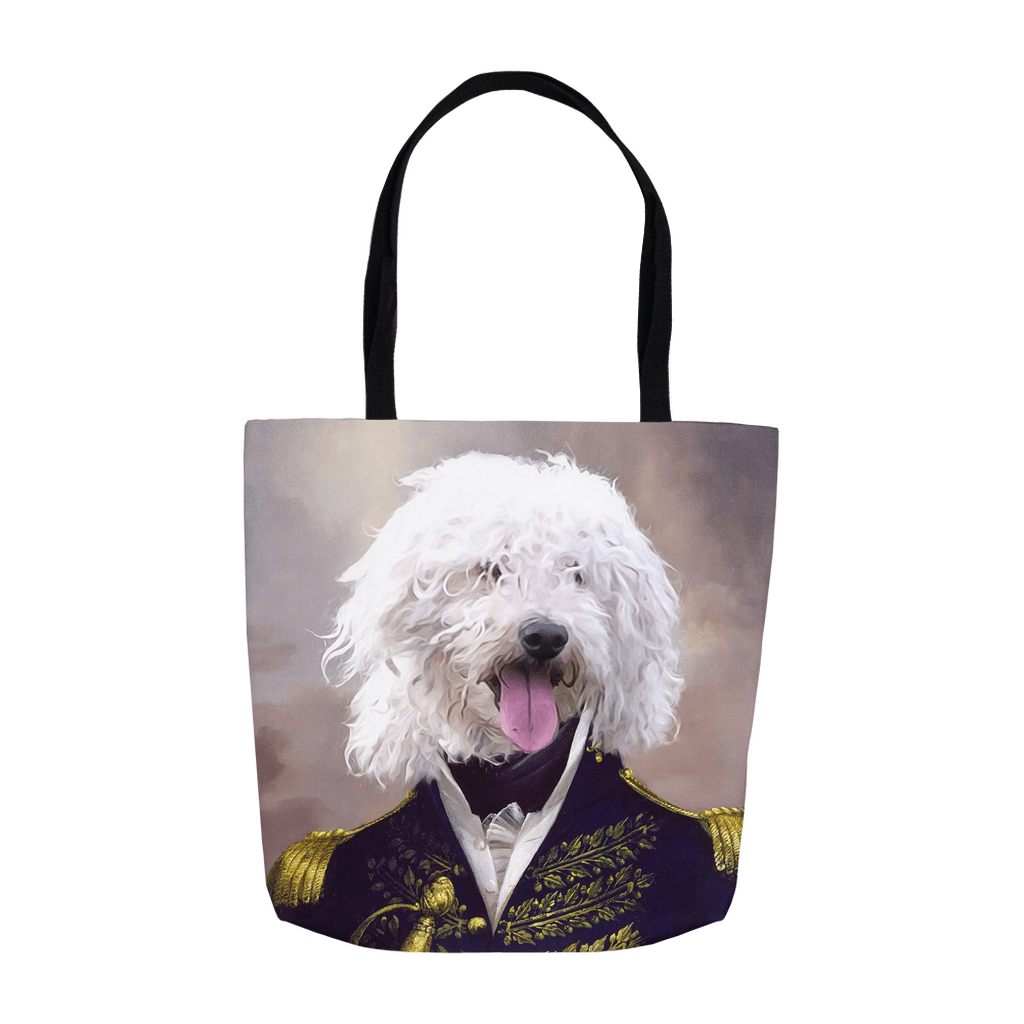 &#39;The Admiral&#39; Personalized Tote Bag