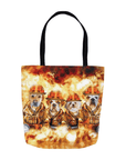 'The Firefighters' Personalized 4 Pet Tote Bag