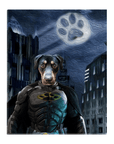 Lienzo personalizado para mascotas 'The Batdog'