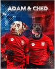 Puzzle personalizado de 2 mascotas 'Dogos checos'